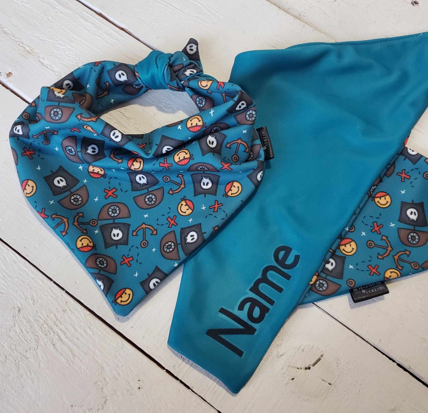 Pirate Smiles Dog Bandana - wrinkle & stain resistant