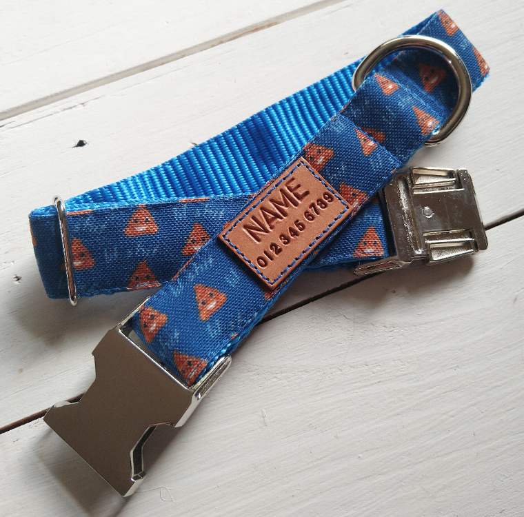 lil shit (with poop emoji) dog collar *Choose your color*
