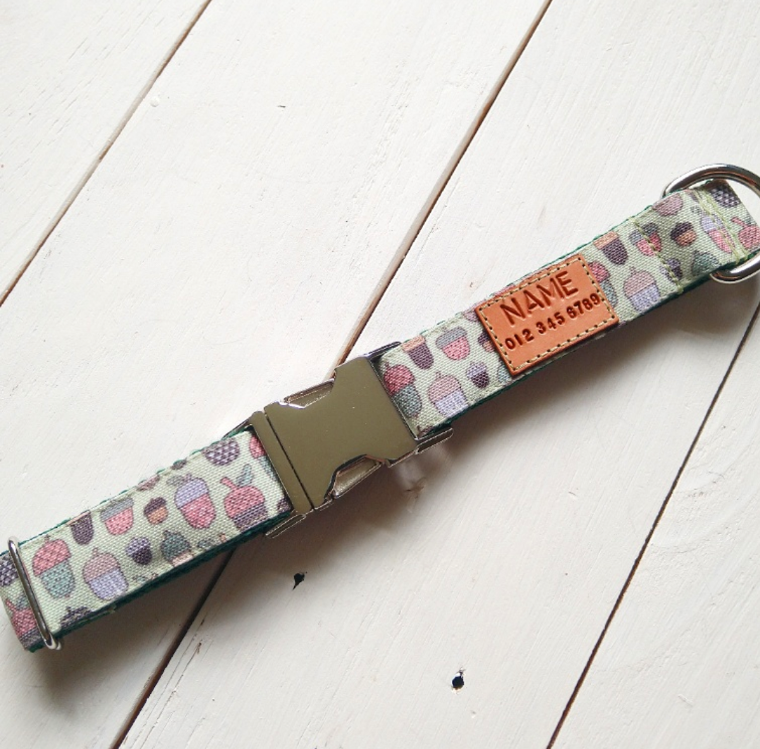 Tiny Acorns Dog Collar