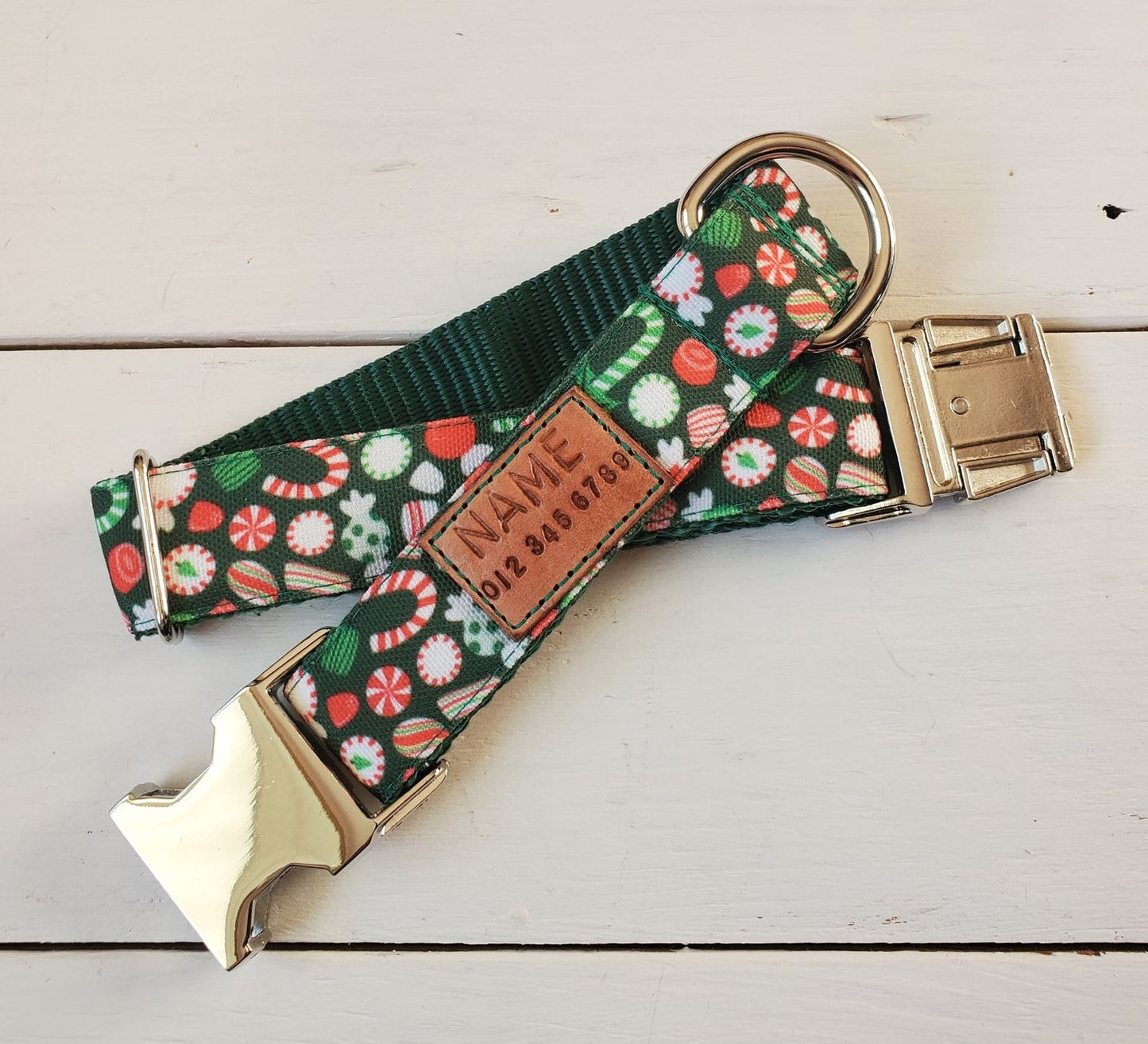 Holiday Candy Dog Collar