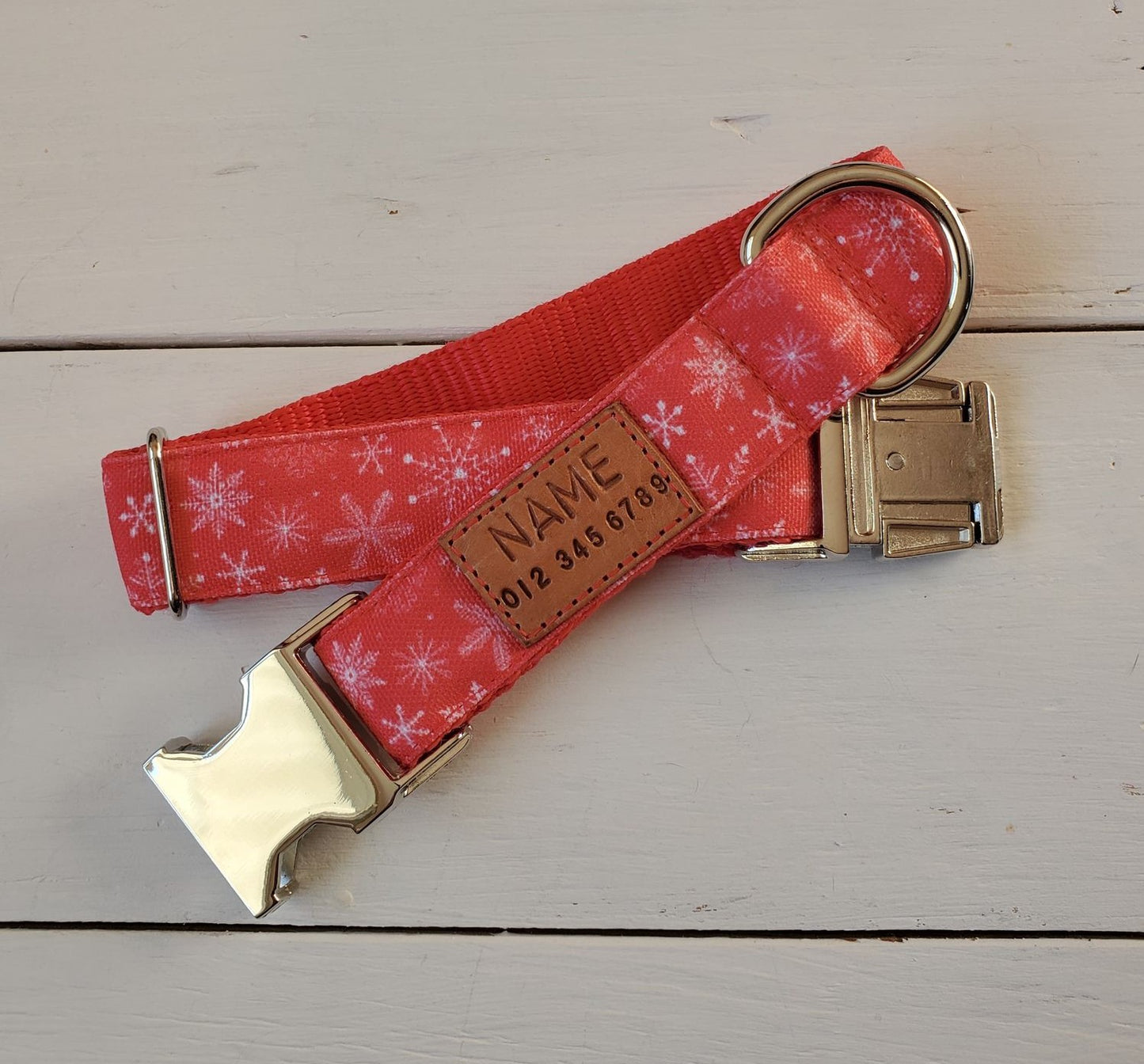 Snowflakes on Red
