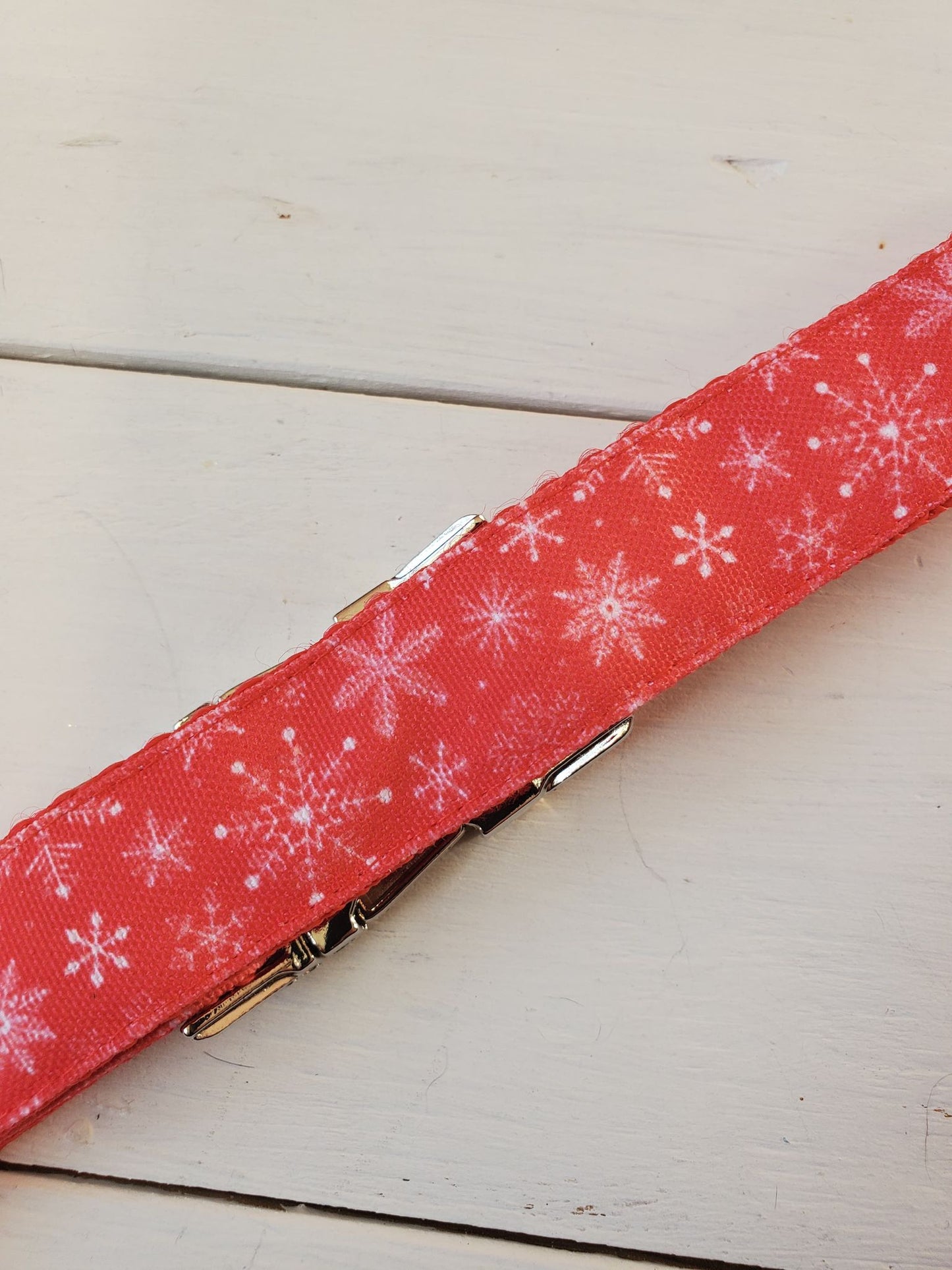 Snowflakes on Red