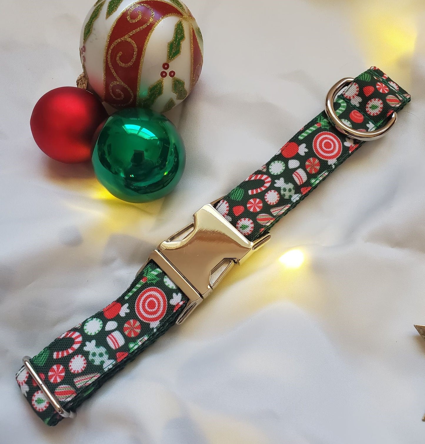 Holiday Candy Dog Collar