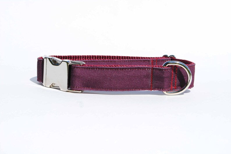 Solid Burgundy collar