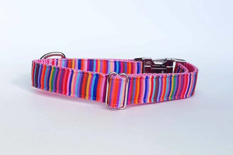 Pink Stripes collar