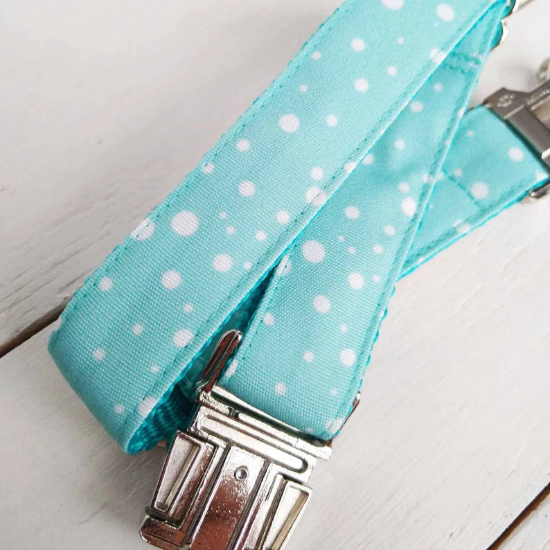 Teal Polka Dots collar